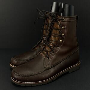 Gokey USA Bird Shooter Boots Men’s 12D Brown Leather Hunting Lace Up USA Made